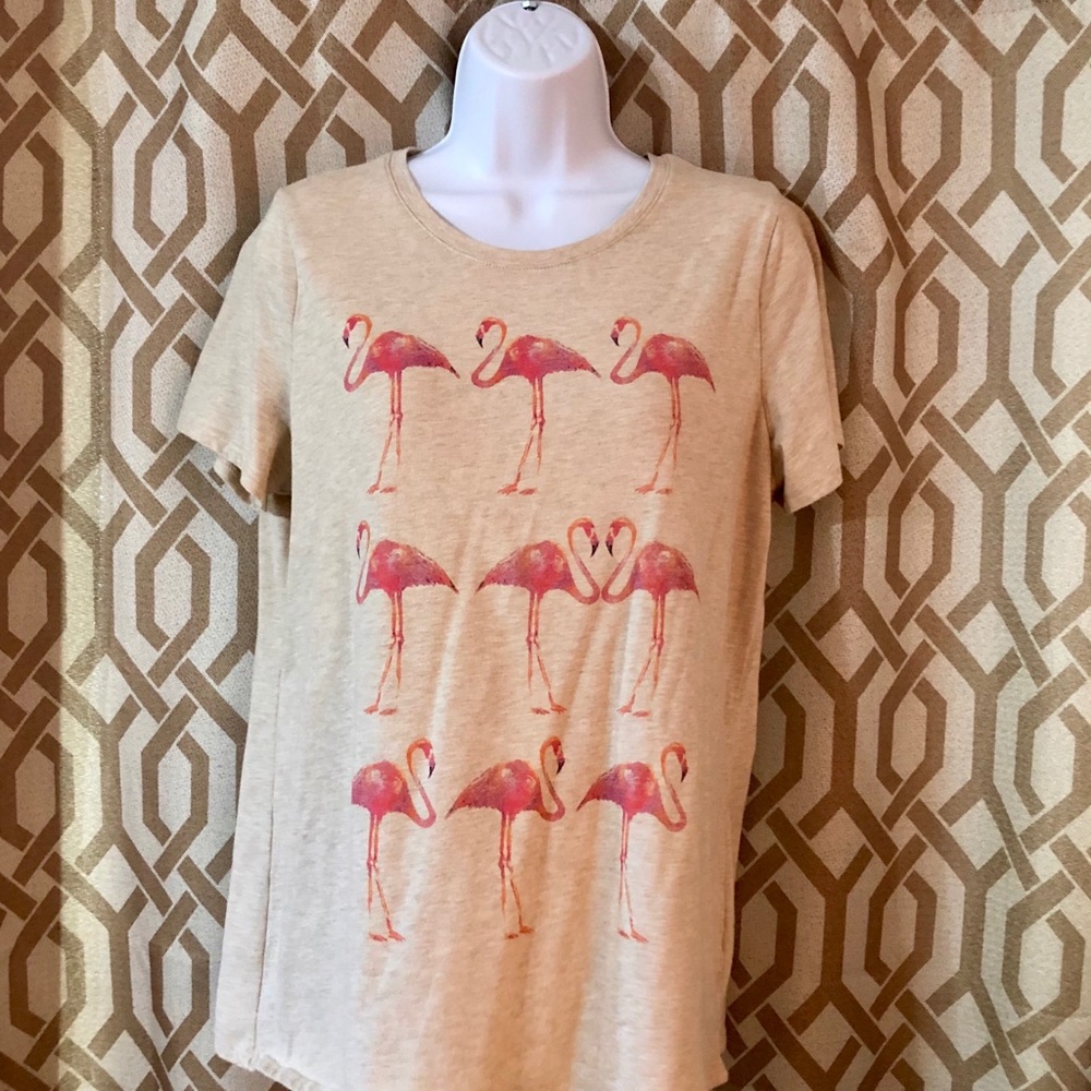 Flamingo shirt sz L